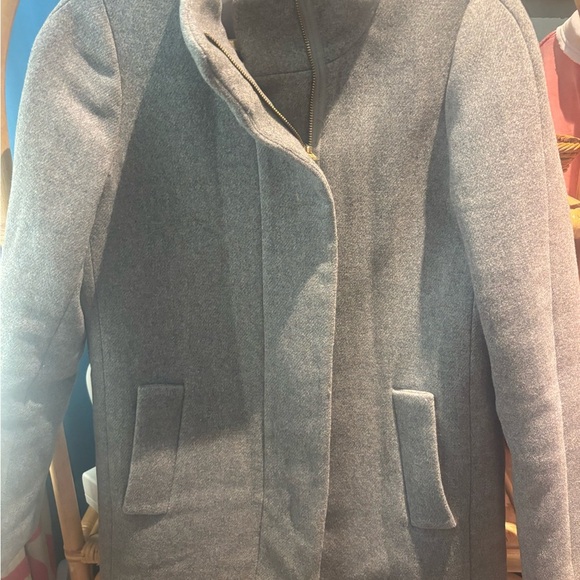 J. Crew Classic Gray Trench Coat - Picture 2 of 6